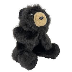 Folkmanis Baby Black Bear Hand Puppet Plush 9 Inch Full Body Small Realistic